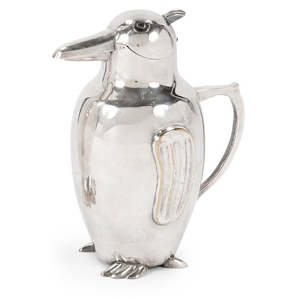 Art Deco vintage Penguin cocktail shaker 6"w x 7.5"h (1 of 1)
