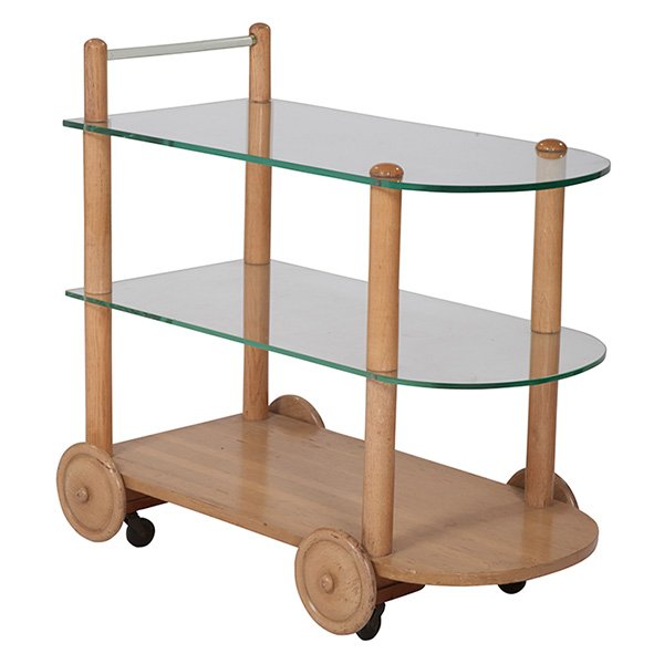 Gilbert Rohde (1894–1944), attribution bar cart 19.5"w (1 of 1)