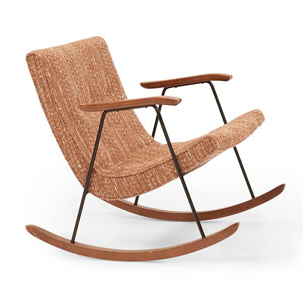 Milo Baughman, attribution rocking chair 27''w x 32''d (1 of 1)