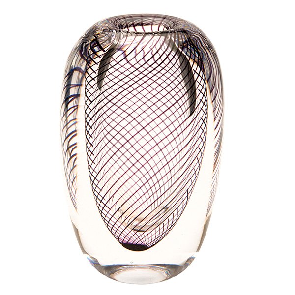 Vicke Lindstrand (1904-1983) for Kosta Glassworks vase, (1 of 1)