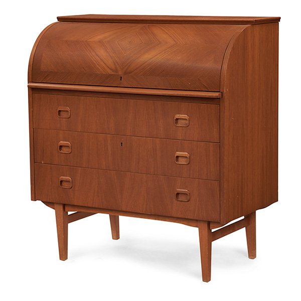 Poul Cadovius, attribution roll-top desk 35''w x (1 of 2)