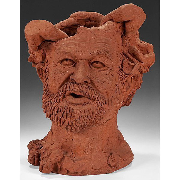 Robert Arneson, (American, 1930-1992), Self-Made Man: Robert Arneson, (American, 1930-1992), Self-Made Man, 1973, ceramic, signed and dated, 17.5"h x 15.5"w x 14"d