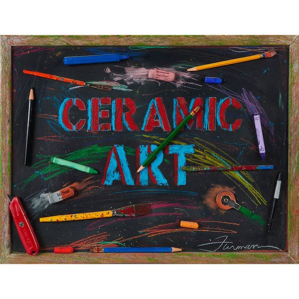 David Furman, (American, b. 1945), Ceramic Art: David Furman, (American, b. 1945), Ceramic Art, ceramic, 17.25"h x 23.75"w x 1.75"d. Provenance: Provenance: Schneider-Bluhm-Loeb Gallery, Chicago, Illinois