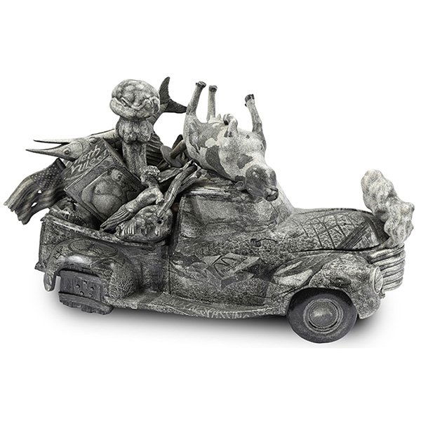 David Regan, (American, b. 1964), Dump Run: David Regan, (American, b. 1964), Dump Run, 2009, porcelain, 18"h x 32"w x 14"d. Provenance: Provenance: Barry Friedman LTD, New York, New York