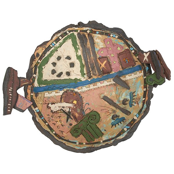 Don Reitz, (American, 1929-2014), Untitled: Don Reitz, (American, 1929-2014), Untitled, slip-painted, carved and glazed stoneware bowl, 6"h x 18"w x 15"d. Provenance: Provenance: Rago Art and Auction Center, Lambertville, NJ, June 8, 2013, Lot