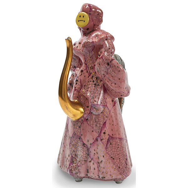 Adrian Saxe, (American, b. 1943), Untitled Mystery Ewer: Adrian Saxe, (American, b. 1943), Untitled Mystery Ewer, 1989, porcelain, stamped and dated, 11.5"h x 6"w x 6"d. Provenance: Provenance: Garth Clark Gallery, New York, New York