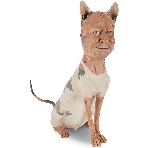 Gerald Heffernon, Sphinxster: Gerald Heffernon, Sphinxster, 1999, mixed media, 27"h x 9"w x 20"d. Provenance: Provenance: John Natsoulas Gallery, Davis, California