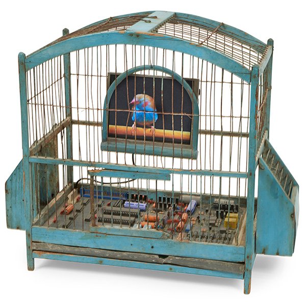 Troy Abbott, (American, b. 1967), Cordon Blue: Troy Abbott, (American, b. 1967), Cordon Blue, 2011, mixed media and video, 14"h x 17"w x 8"d. Provenance: Provenance: Robert Fontaine Gallery, Miami, Florida