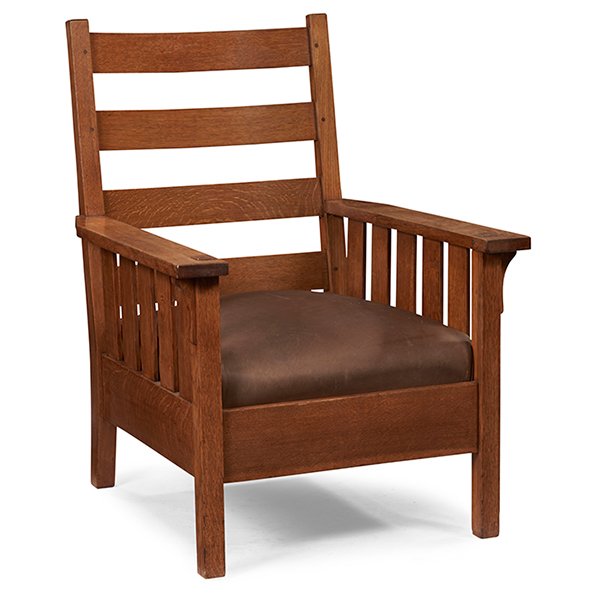 Gustav Stickley armchair, #324 29"w x 31"d x 39"h (1 of 1)