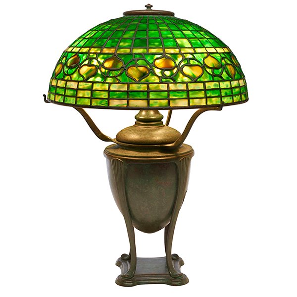 Tiffany Studios Leaf and Vine table lamp, base #4476 (1 of 4)