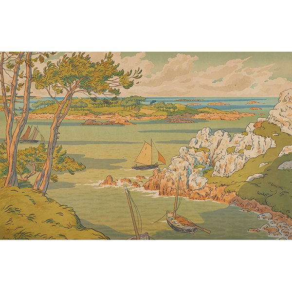 Henri Riviere, (French, 1864-1951), L'Ile, pl. 7 (from (1 of 2)