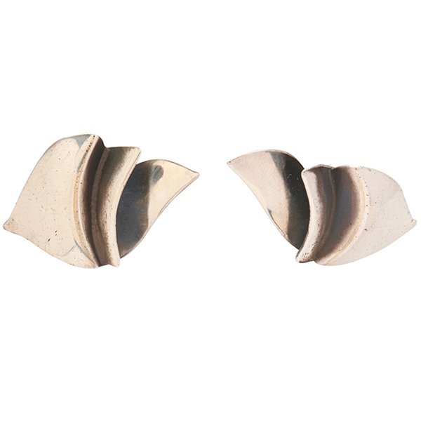 Art Smith (1917-1982) earrings 1.5"w x 1"h (1 of 1)