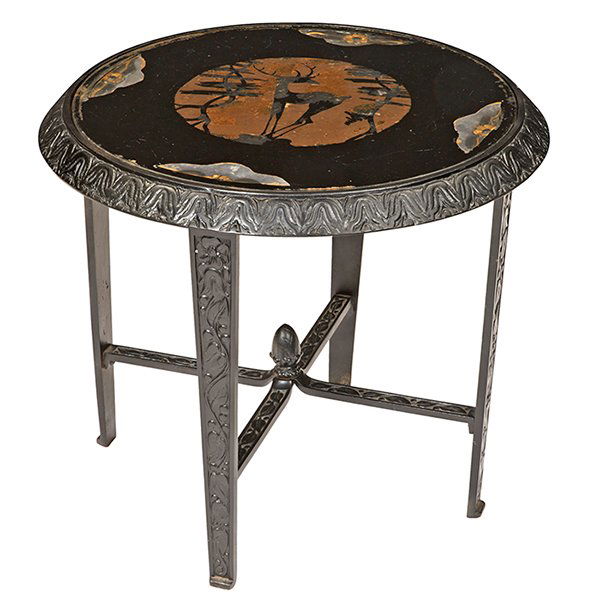 Art Deco occasional table 21"dia x 18.5"h (1 of 1)