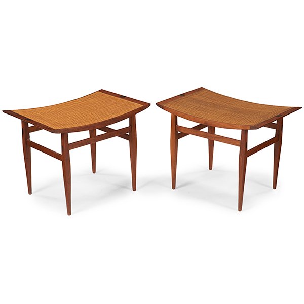 Kipp Stewart for Directional benches, pair 21"w x 14"d (1 of 1)