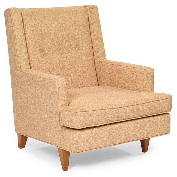 Edward Wormley (1907-1995) for Dunbar Tall Man lounge: Edward Wormley (1907-1995) for Dunbar, Tall Man lounge chair, Berne, IN, USA, 1960s, mahogany, upholstery, 29"w x 30"d x 35"h