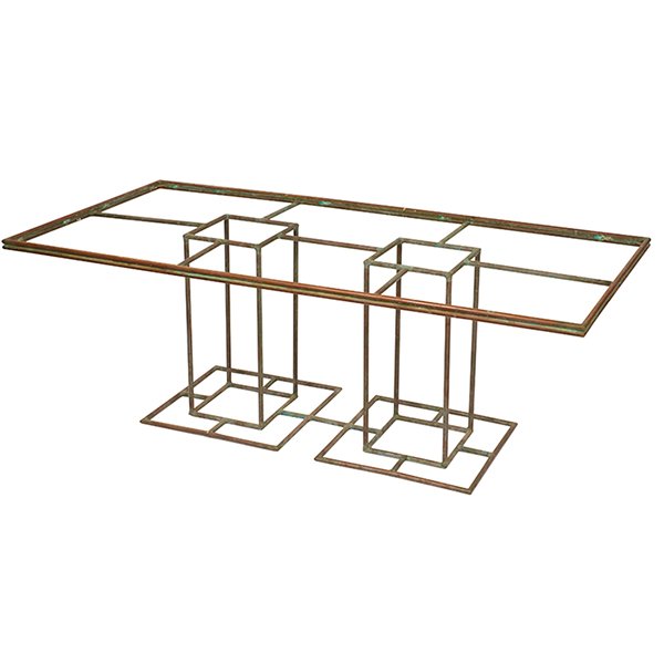 Walter Lamb for Brown Jordan Co. dining table 78"w x (1 of 1)