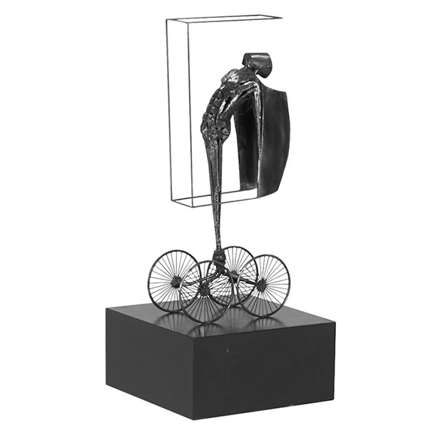 Joseph A. Burlini (b. 1937) Untitled (sculpture) 12"w x (1 of 2)