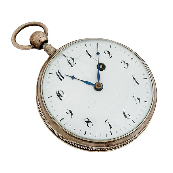 19th Century Chaise Lounge concealed erotic automaton: 19th Century, Chaise Lounge concealed erotic automaton quarter repeater open face pocket watch, 2 1/8"dia.