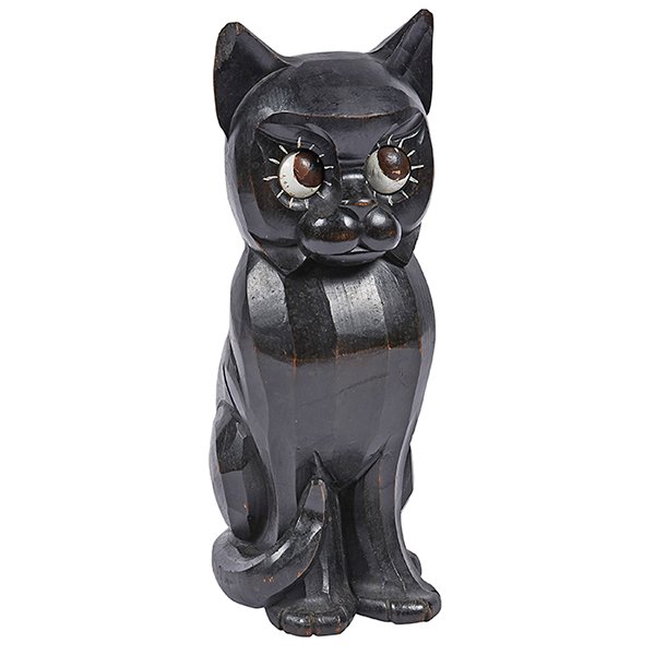 Oswald Uhrenfabrik Sitting Cat rolling eye clock (1 of 1)