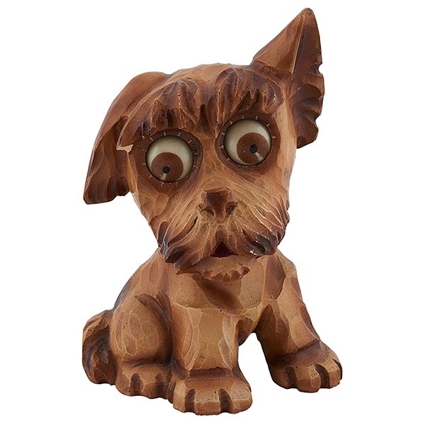 Oswald Uhrenfabrik Terrier Puppy rolling eye clock (1 of 1)