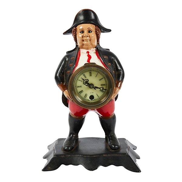 German Toby figural blinking eye clock (1 of 1)