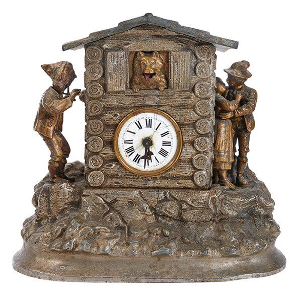 Antique Peeping Tom automated clock (1 of 1)