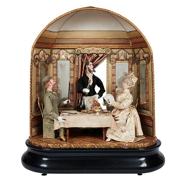 Phalibois Waiter Tending to Couple Dining figural (1 of 1)