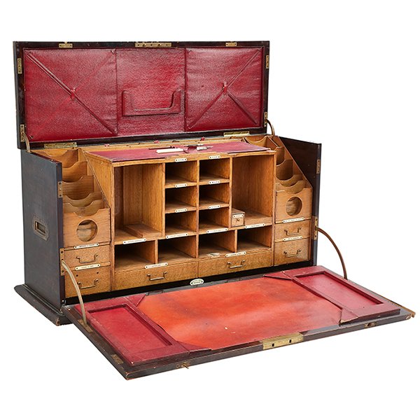 English, 19th Century oversized travel desk (1 of 1)