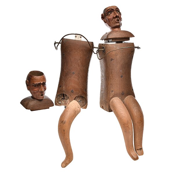 Continental electrified mechanical wood models, pair (1 of 1)