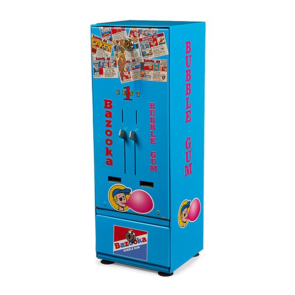 Vintage Bazooka Joe One Cent Bubble Gum vending machine (1 of 1)