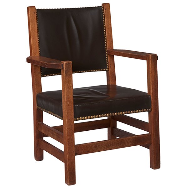 Gustav Stickley armchair, #1303-A 28"w x 25"d x 39"h (1 of 1)