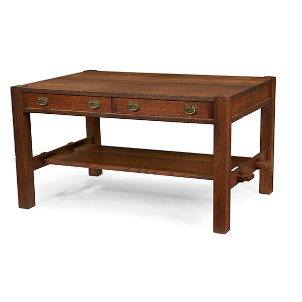 Arts & Crafts library table 57"w x 35"d x 30"h (1 of 1)