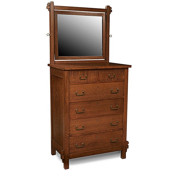 Arts & Crafts chest of drawers 34"w x 21"d x 75"h (1 of 1)