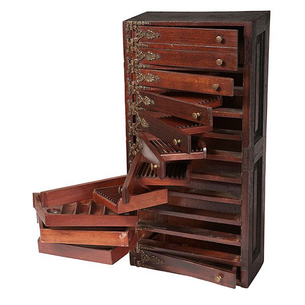 Victorian Wellington-style watchmakers chest 11"w x 7"d (1 of 1)