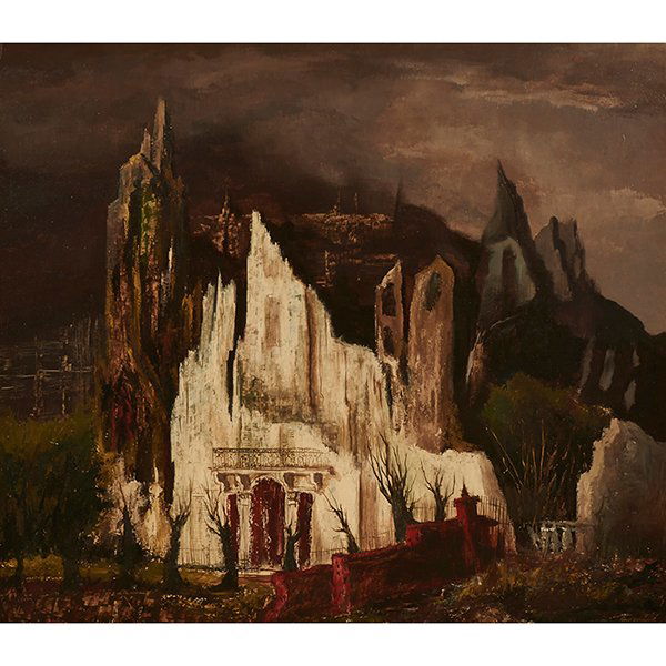 Raphael Gleitsmann, (American, 1910-1995), An Entrance, (1 of 2)