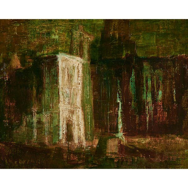 Raphael Gleitsmann, (American, 1910-1995), Cityscape, (1 of 2)