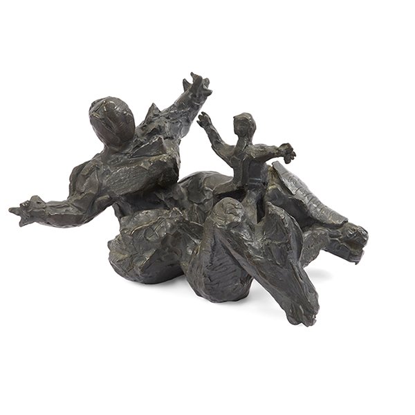 Abbott Pattison, (American, 1916-1999), Untitled,: Abbott Pattison, (American, 1916-1999), Untitled, bronze, signed, 10"h x 7"w x 14"d