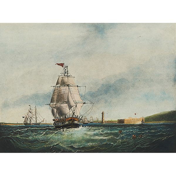 After Thomas Whitcombe, (British, 1763-1824), Capture: After Thomas Whitcombe, (British, 1763-1824), Capture of La Picque, Capture of La Vestale, Capture of the Maria Riggersbergen, Capture of La Pomone (together with two works by S. Walters, six total wo