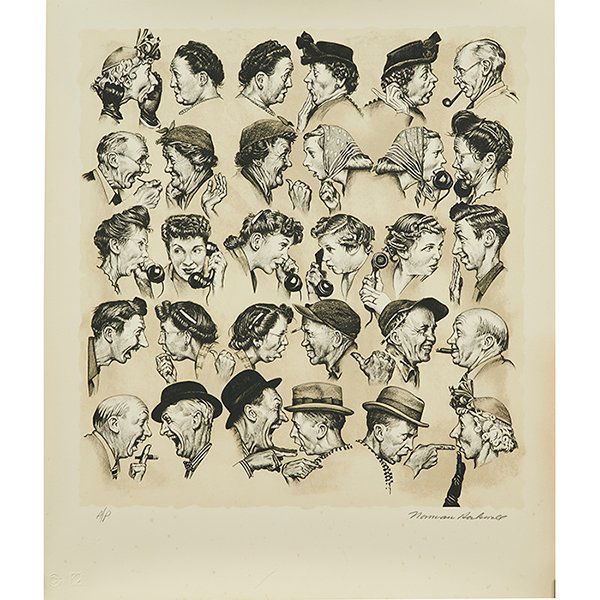 Norman Rockwell, (American, 1894-1978), Gossips, (1 of 1)