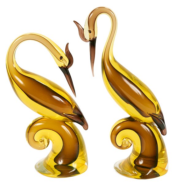 Antonio da Ros (b. 1936) for Cenedese Heron sculptures, (1 of 1)