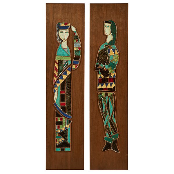 Harris Strong wall placques, pair each: 9.5"w x 41.25"h (1 of 1)