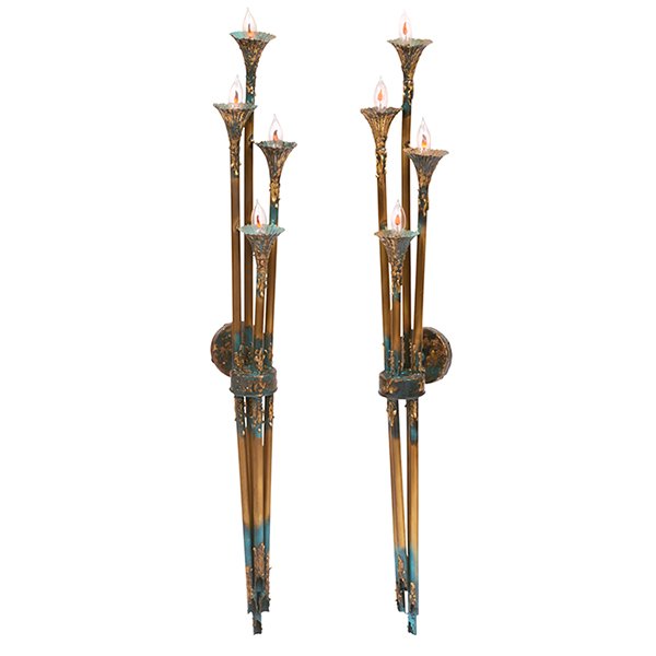 Tom Greene for The Feldman Co. Brutalist wall sconces, (1 of 1)