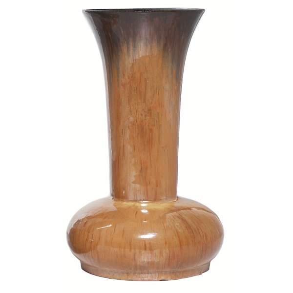 Fulper vase, large flaring form