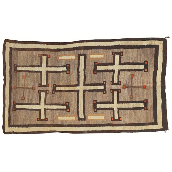 Navajo rug, geometric designs