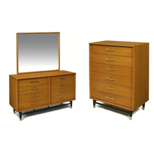1073 Drexel Bedroom Set 1950s Elm