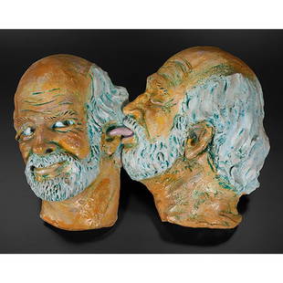 Robert Arneson (American, 1930-1992), Ear Piece, 1991,: Robert Arneson (American, 1930-1992), Ear Piece, 1991, ceramic, 15"h x 22"w x 5"d Provenance: Collection of Stanley and Gail Hollander Bonhams, New York, New York, December 15, 2004, Lot