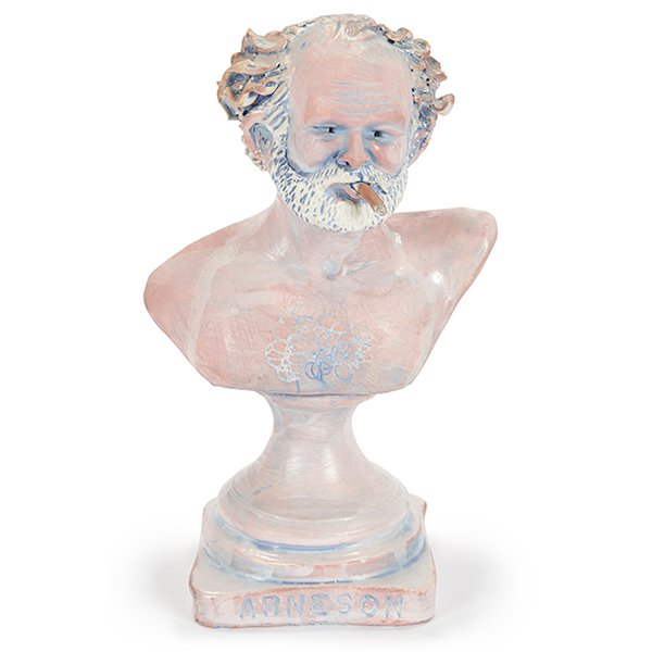 Robert Arneson (American, 1930-1992), Piece for J.J.,: Robert Arneson (American, 1930-1992), Piece for J.J., c. 1973-1974, glazed ceramic, incised with signature 'ARNESON' (lower edge), 7.5" x 4.5" x 3.25" Provenance: Hansen Fuller Gallery, San Francisco,