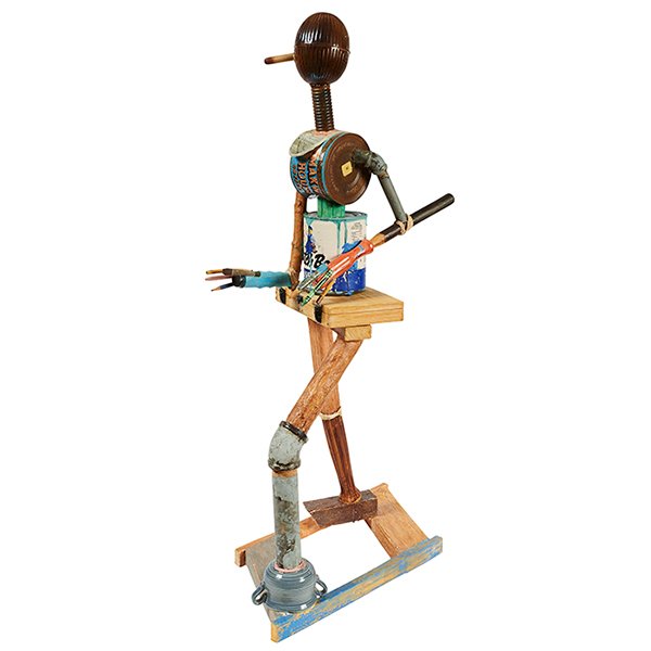 Richard Shaw (American, b. 1941), Maxwell House Man,: Richard Shaw (American, b. 1941), Maxwell House Man, 2005, porcelain with overglaze, 39.5"h x 10.5"w x 24"d Provenance: Perimeter Gallery, Chicago, Illinois