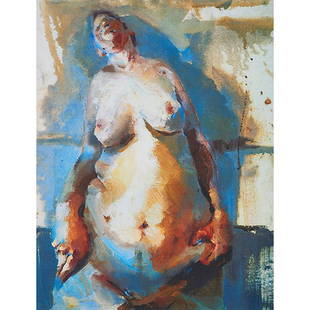 Jenny Saville (British, b. 1970), Flesh Study, color: Jenny Saville (British, b. 1970), Flesh Study, color etching, numbered in pencil, edition of 100, 12.5" x 10"