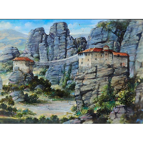 Karel Sirag (Dutch, b. 1948), Tennis in Meteroa, oil on (1 of 1)